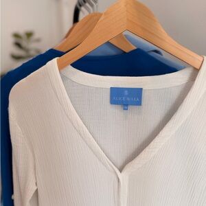 Alice Walk - Pristine  White Gauzy Maxi Dress with waist tie